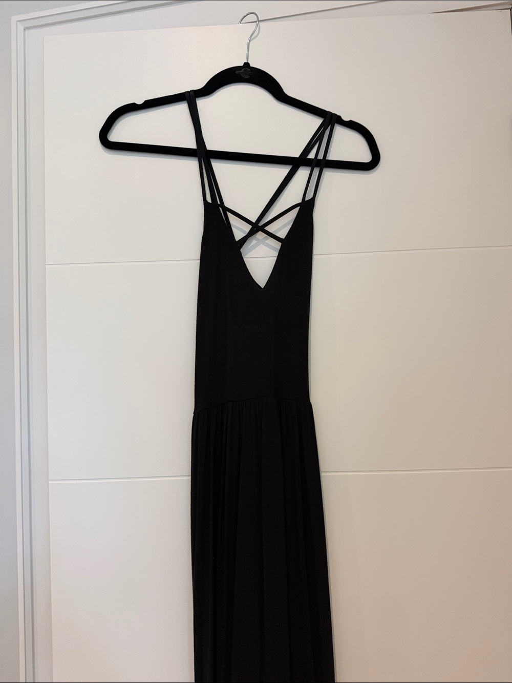 Urban Outfitters Women’s Black Strappy Maxi Dress